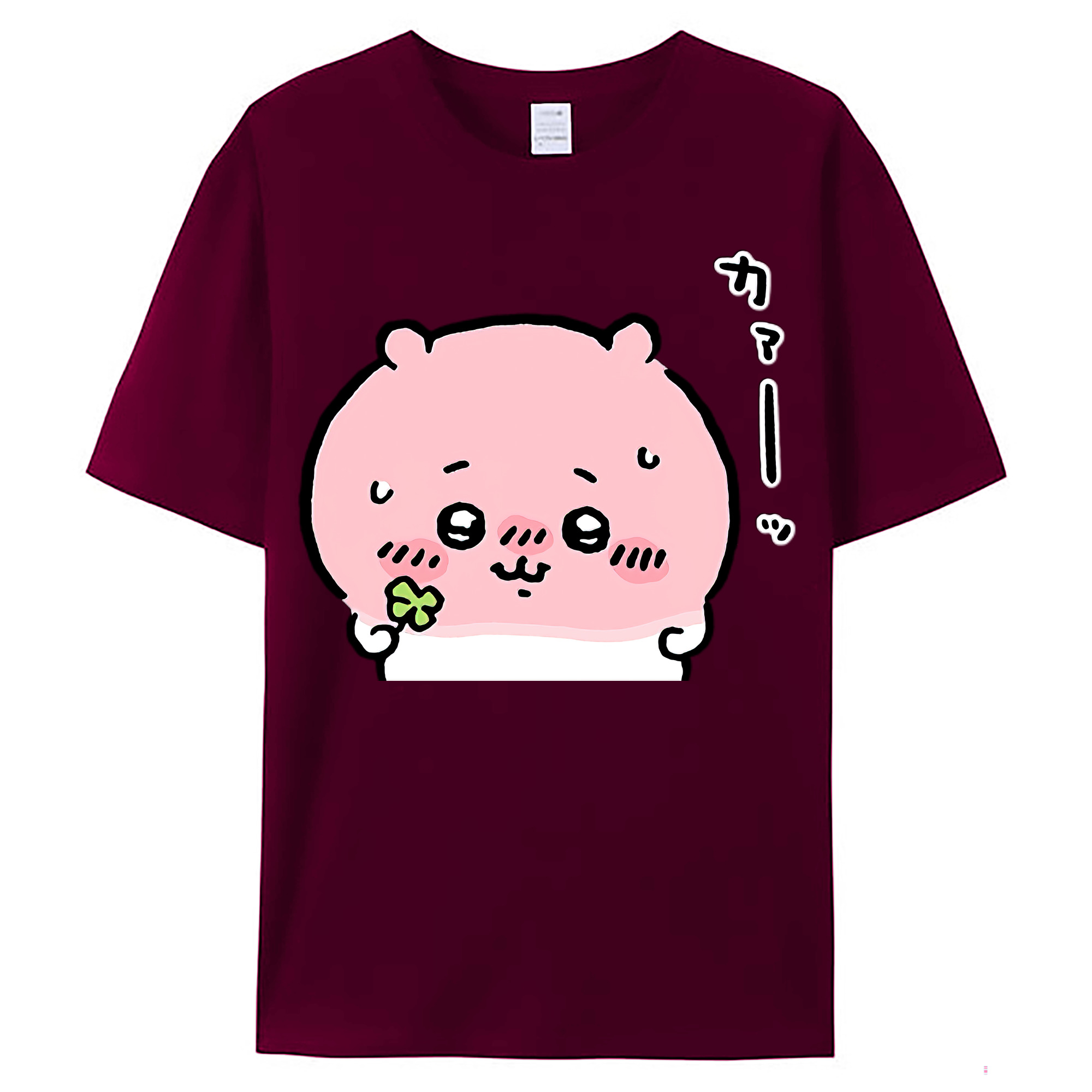（画像用） ちいかわ ちいかわ Chii-kawa chiikawa レディースカジュアルプリントTシャツ（綿100％）